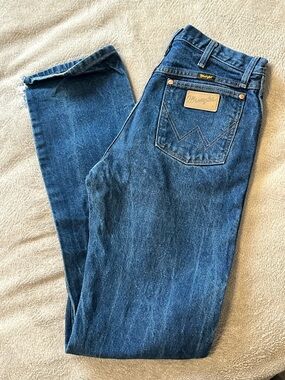 Wrangler Men’s Dark Blue Straight-Leg Jeans